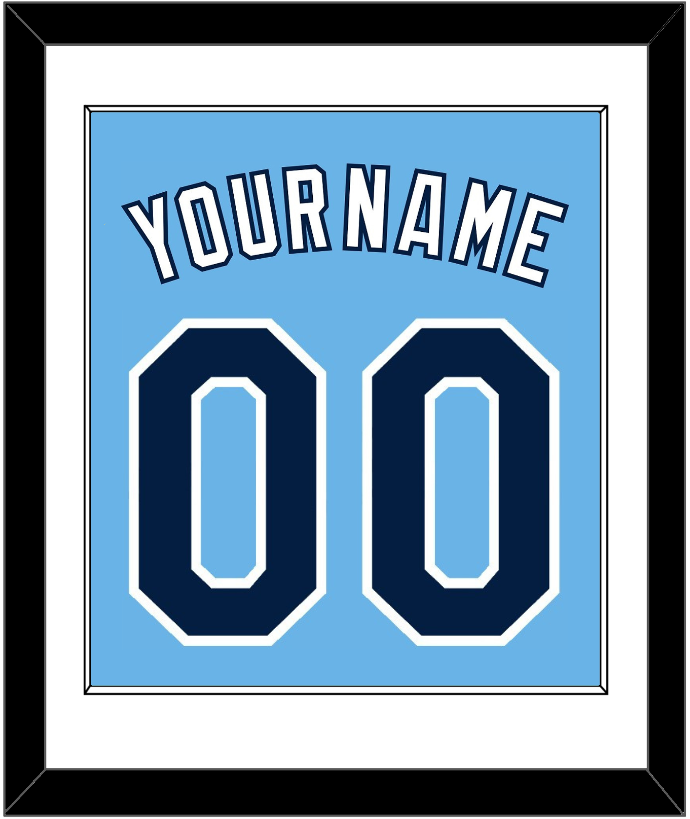 Tampa Bay Name & Number - Alternate Columbia Blue - Essential Tier 1