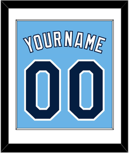 Tampa Bay Name & Number - Alternate Columbia Blue - Single Mat 1