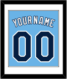 Tampa Bay Name & Number - Alternate Columbia Blue - Single Mat 1