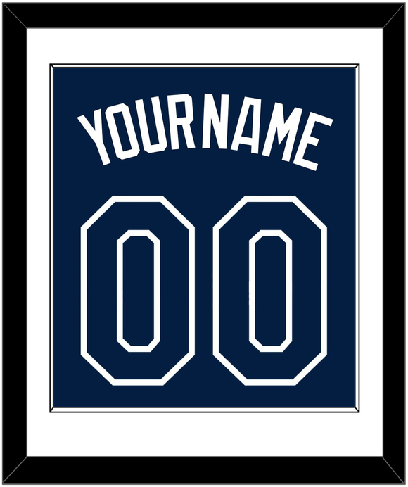 Tampa Bay Name & Number - Alternate Navy - Single Mat 1