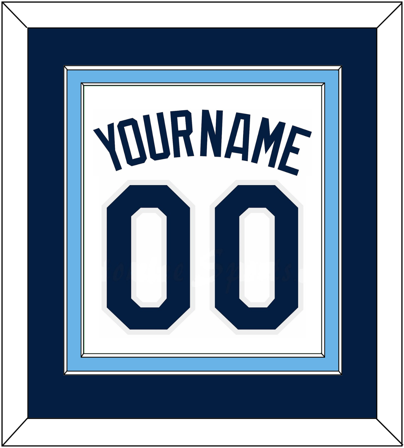 Tampa Bay Name & Number - Home White - Signature Tier 2