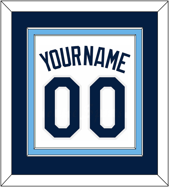 Tampa Bay Name & Number - Home White - Double Mat 2