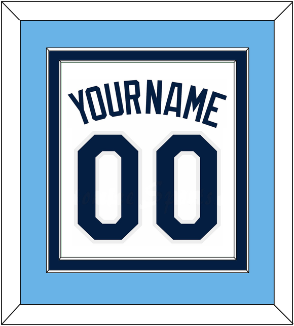 Tampa Bay Name & Number - Home White - Double Mat 3