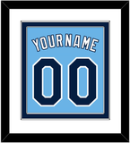 Tampa Bay Name & Number - Alternate Columbia Blue - Double Mat 1