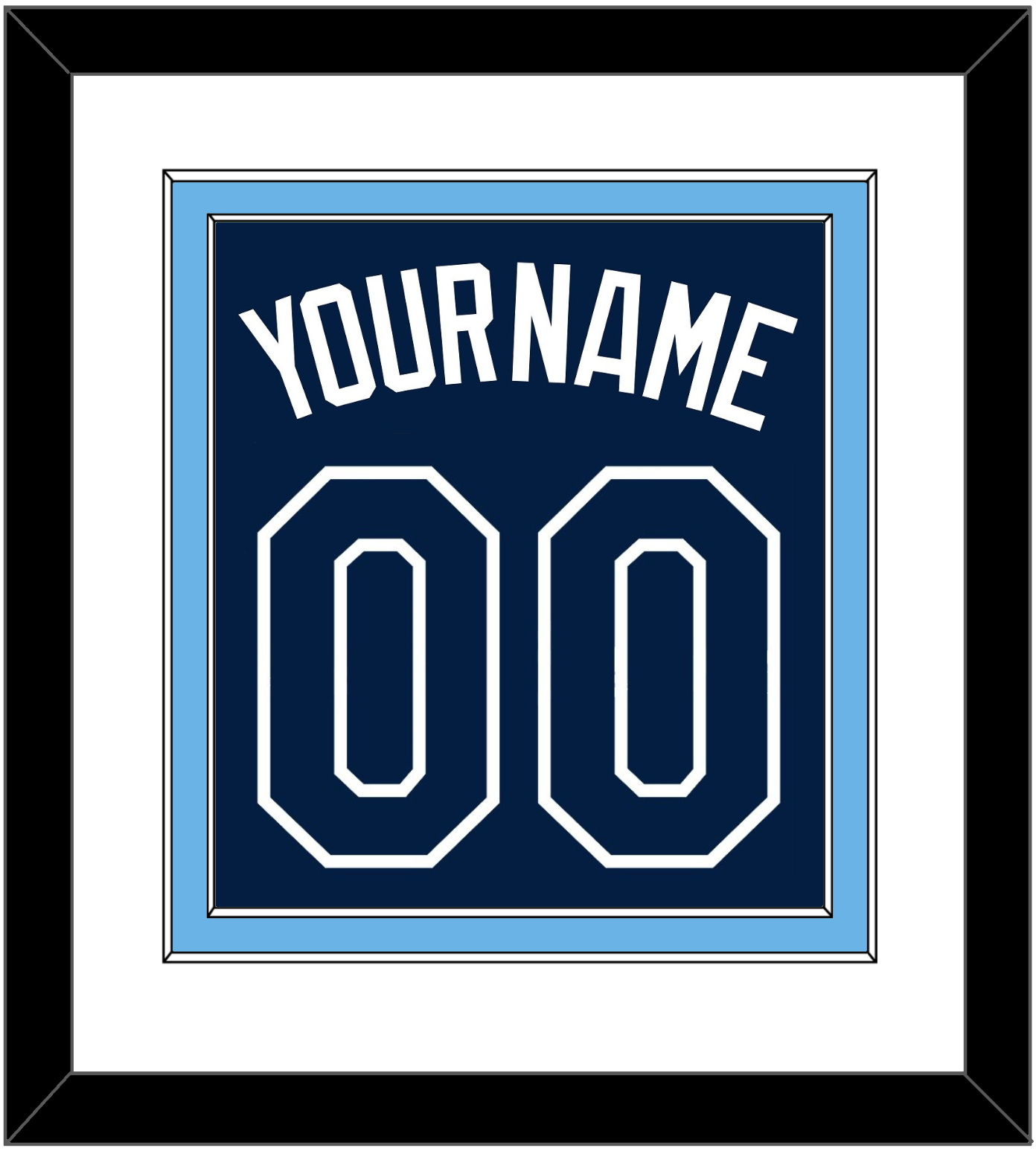 Tampa Bay Name & Number - Alternate Navy - Signature Tier 1