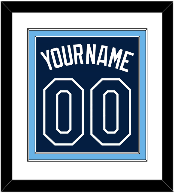 Tampa Bay Name & Number - Alternate Navy - Double Mat 1