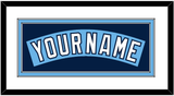 Tampa Bay Nameplate - Alternate Columbia Blue (2010-2018) - Double Mat 1