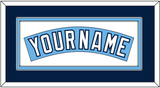 Tampa Bay Nameplate - Alternate Columbia Blue (2010-2018) - Double Mat 2