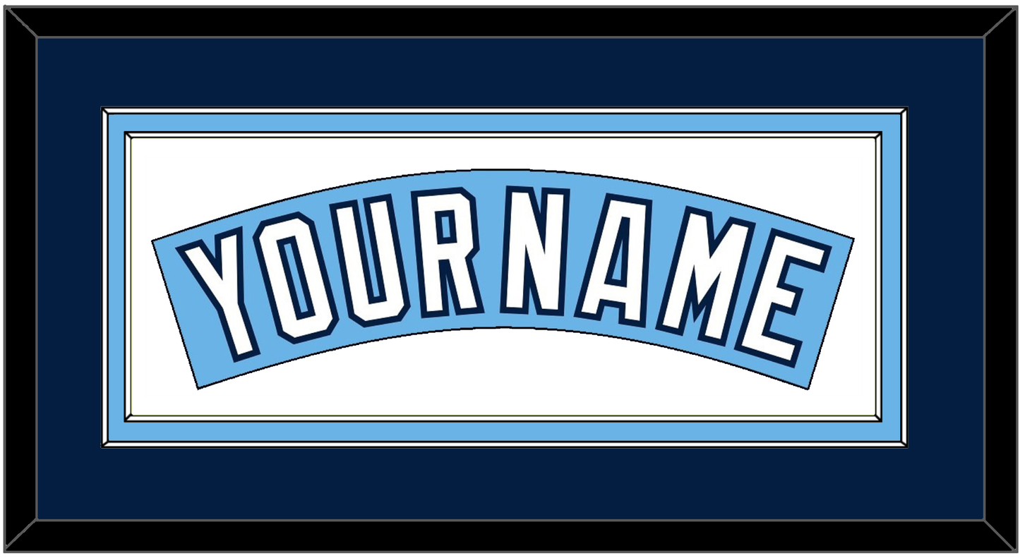 Tampa Bay Nameplate - Alternate Columbia Blue (2010-2018) - Signature Tier 2