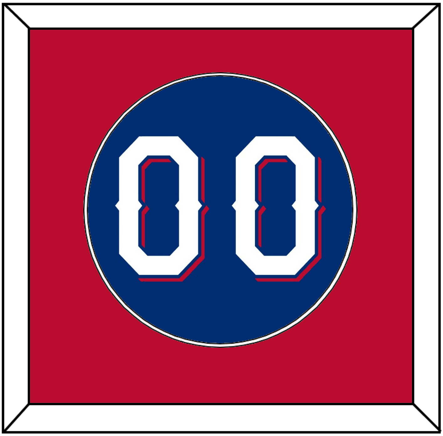 Texas Number - Alternate Blue (2020-2023) - Essential Tier 2