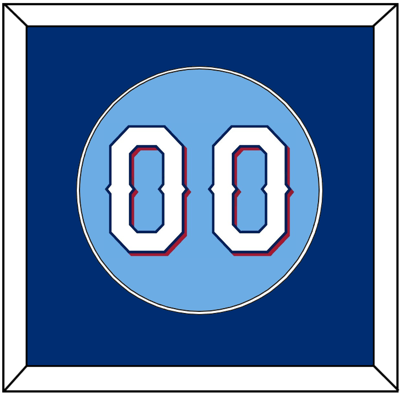 Texas Number - Alternate Powder Blue (2020-2023) - Essential Tier 2