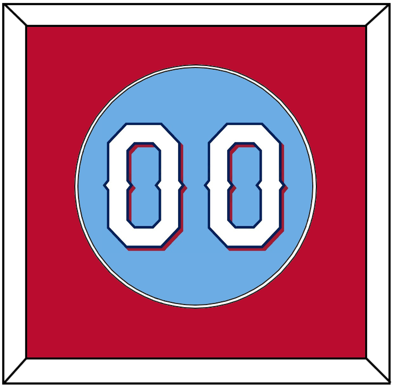 Texas Number - Alternate Powder Blue (2020-2023) - Essential Tier 3