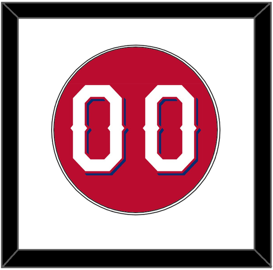 Texas Number - Alternate Red (2020-2022) - Essential Tier 1