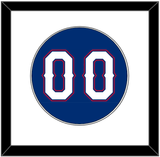 Texas Number - Alternate Blue (2016-2019) - Single Mat 1