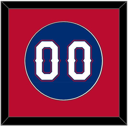 Texas Number - Alternate Blue (2016-2019) - Essential Tier 2
