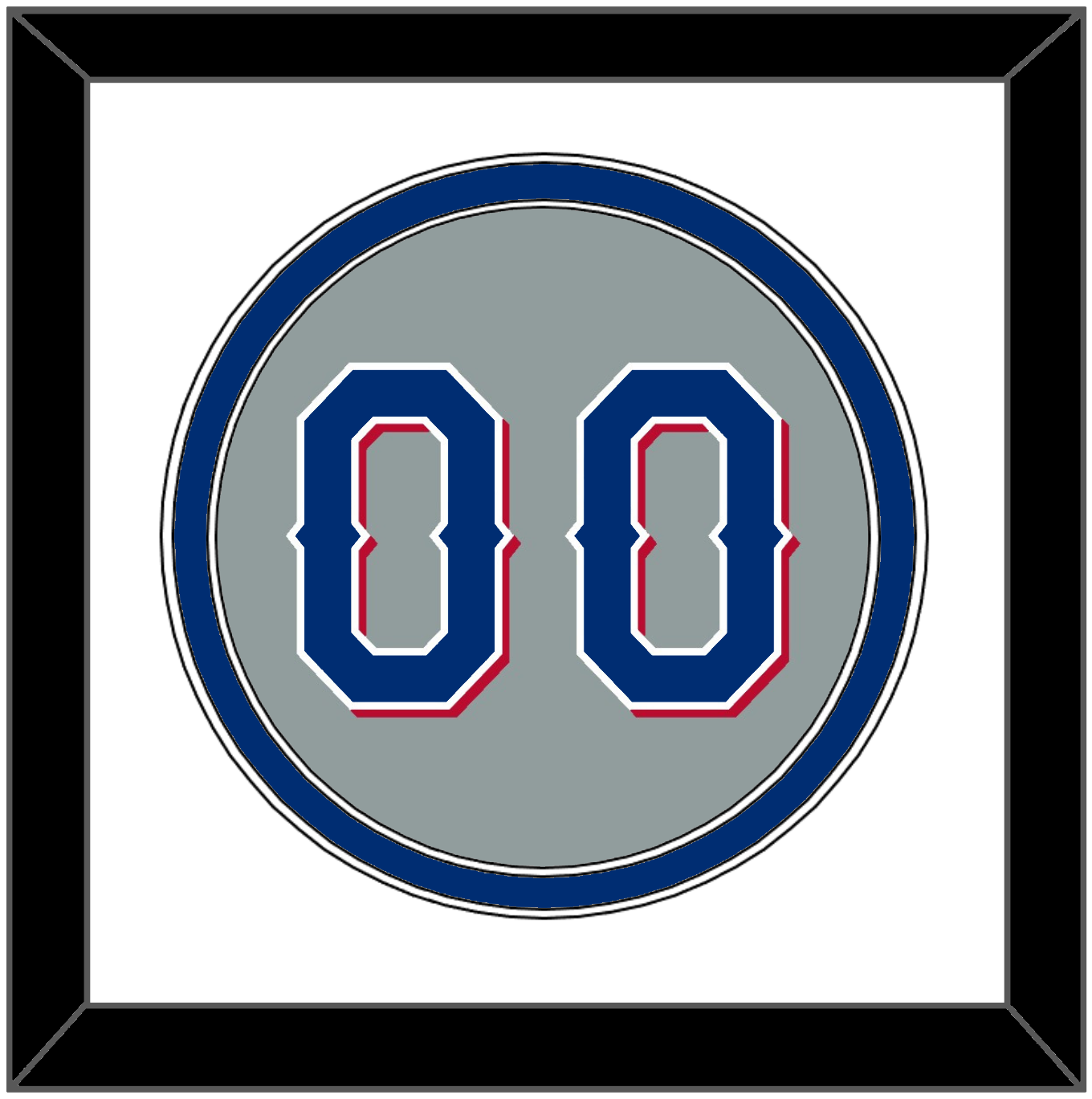 Texas Number - Road Gray (2020-2023) - Signature Tier 1
