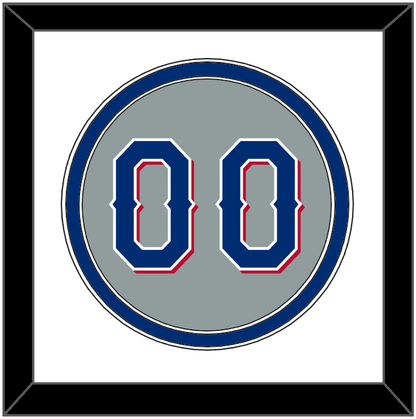Texas Number - Road Gray (2020-2023) - Signature Tier 1