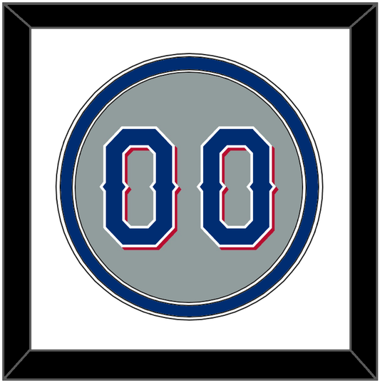 Texas Number - Road Gray (2020-2023) - Signature Tier 1
