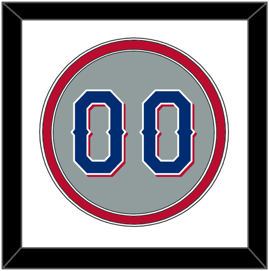 Texas Number - Road Gray (2020-2023) - Signature Tier 2