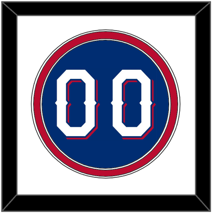Texas Number - Alternate Blue (2016-2019) - Signature Tier 1