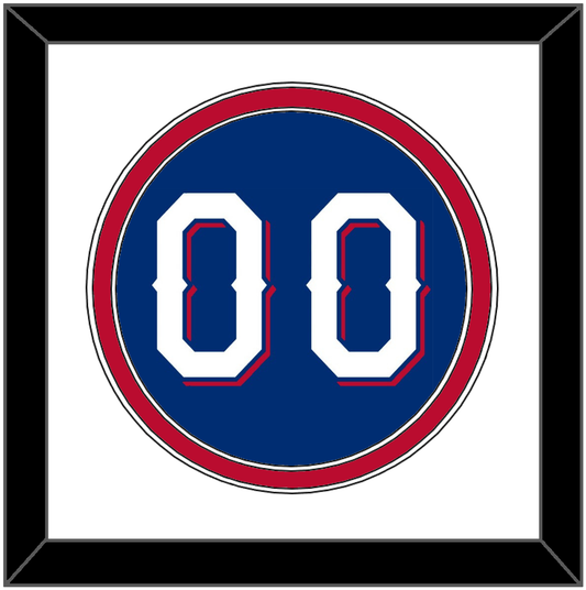 Texas Number - Alternate Blue (2016-2019) - Signature Tier 1