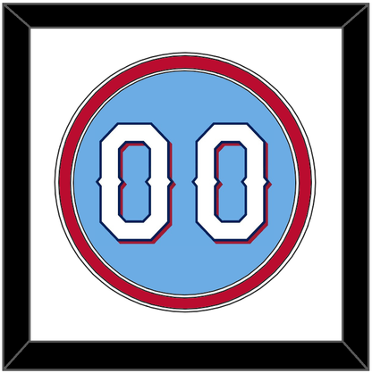 Texas Number - Alternate Powder Blue (2020-2023) - Signature Tier 2
