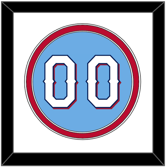 Texas Number - Alternate Powder Blue (2020-2023) - Signature Tier 2