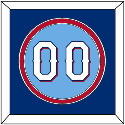 Texas Number - Alternate Powder Blue (2020-2023) - Signature Tier 3