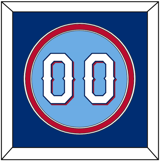 Texas Number - Alternate Powder Blue (2020-2023) - Signature Tier 3