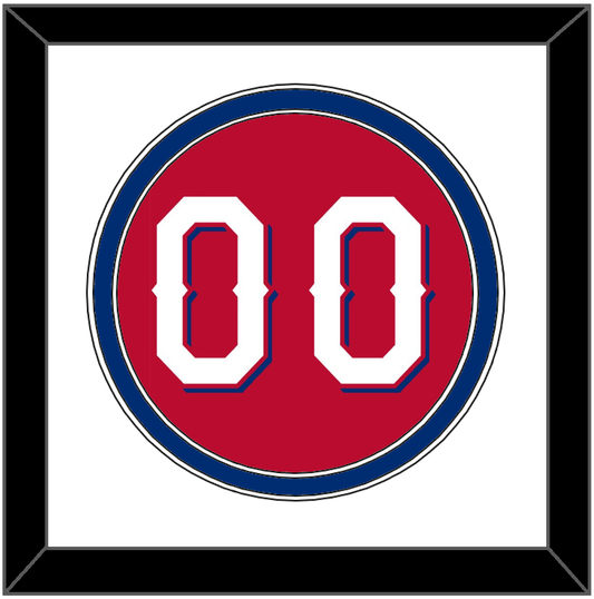 Texas Number - Alternate Red (2016-2019) - Signature Tier 1