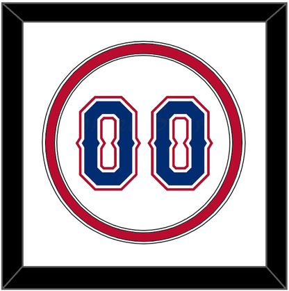 Texas Number - Home White (2016-2019) - Signature Tier 2