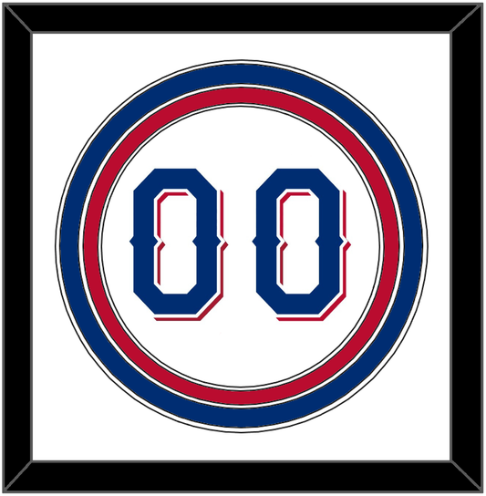 Texas Number - Home White (2020-2023) - Premier Tier 1