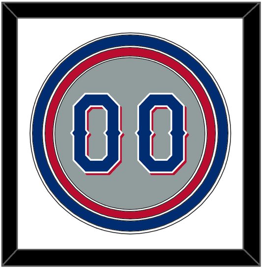 Texas Number - Road Gray (2020-2023) - Premier Tier 1