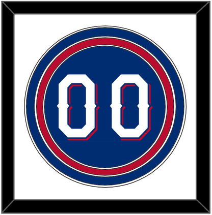 Texas Number - Alternate Blue (2016-2019) - Premier Tier 1
