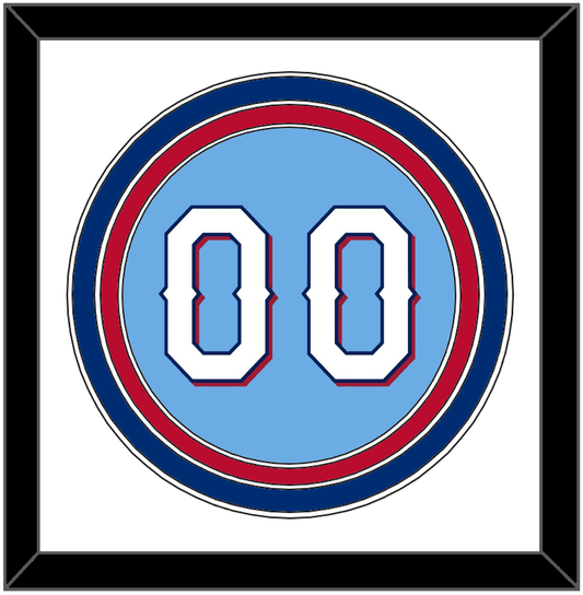Texas Number - Alternate Powder Blue (2020-2023) - Premier Tier 1