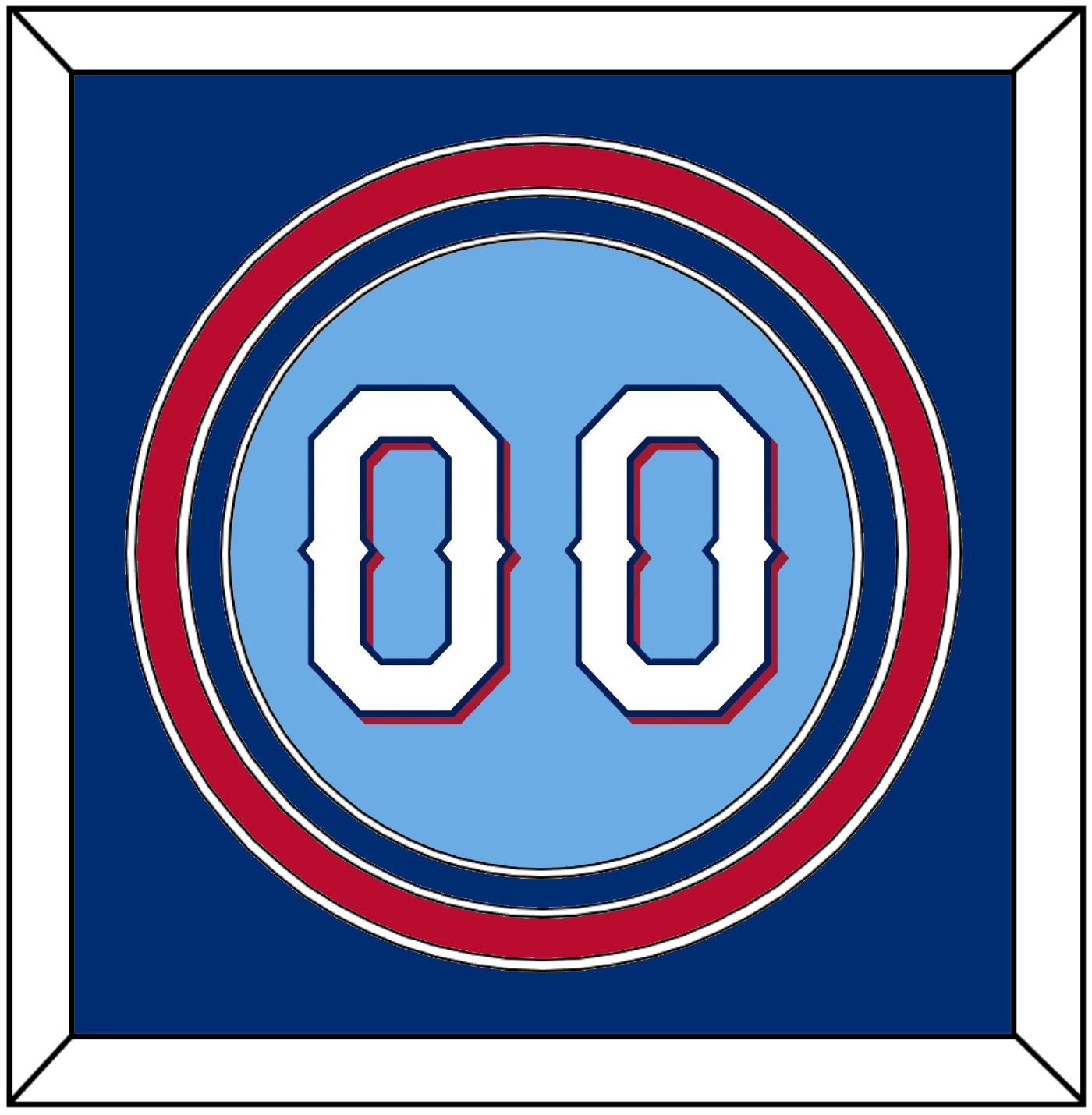 Texas Number - Alternate Powder Blue (2020-2023) - Premier Tier 2