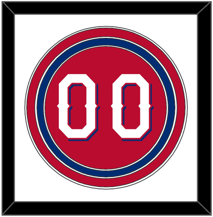 Texas Number - Alternate Red (2020-2022) - Premier Tier 1
