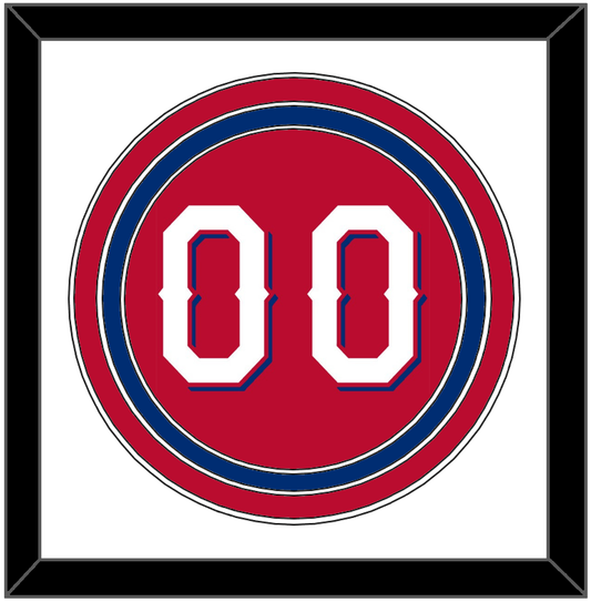 Texas Number - Alternate Red (2020-2022) - Premier Tier 1