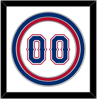 Texas Number - Home White (2016-2019) - Premier Tier 1