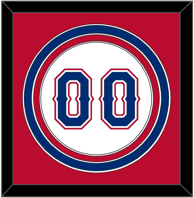 Texas Number - Home White (2016-2019) - Premier Tier 3
