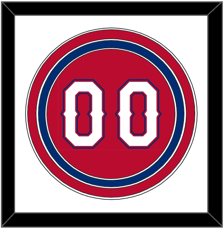 Texas Number - Alternate Red (2016-2019) - Premier Tier 1