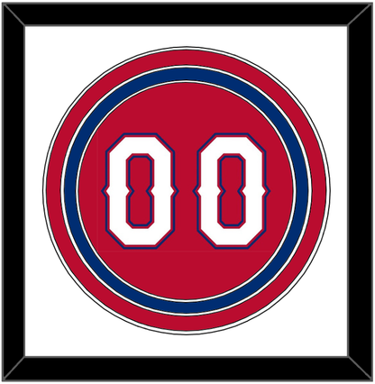 Texas Number - Alternate Red (2016-2019) - Premier Tier 1
