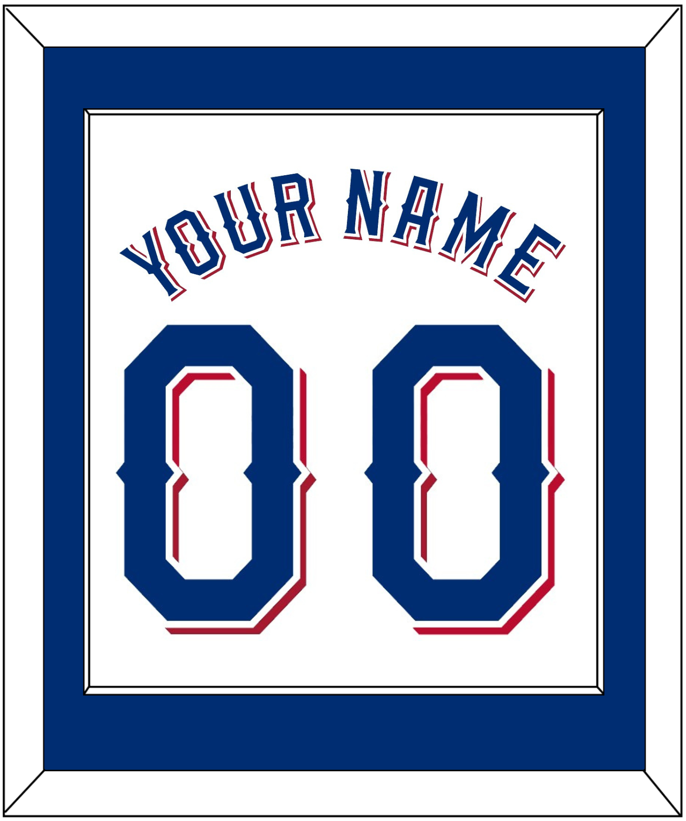 Texas Name & Number - Home White (2020-2023) - Essential Tier 1