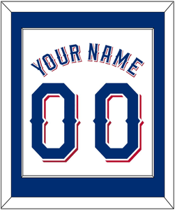 Texas Name & Number - Home White (2020-2023) - Single Mat 1