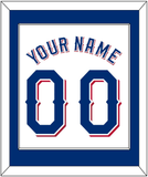 Texas Name & Number - Home White (2020-2023) - Single Mat 1