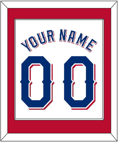 Texas Name & Number - Home White (2020-2023) - Essential Tier 2
