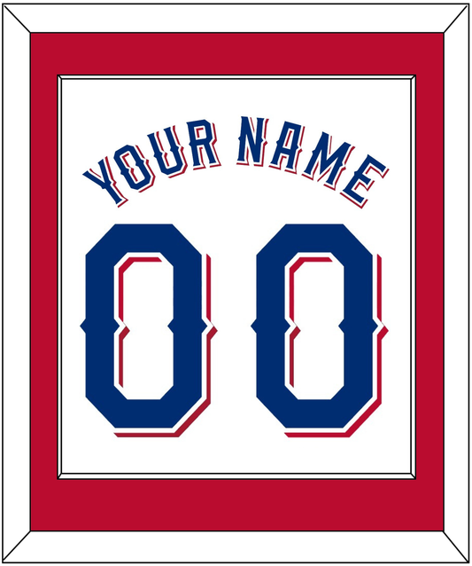 Texas Name & Number - Home White (2020-2023) - Essential Tier 2