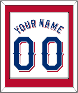 Texas Name & Number - Home White (2020-2023) - Single Mat 2