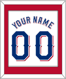 Texas Name & Number - Home White (2020-2023) - Single Mat 2