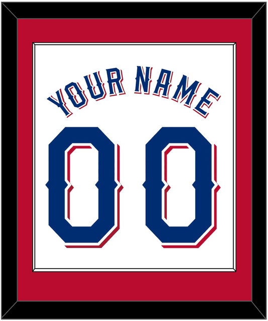 Texas Name & Number - Home White (2020-2023) - Essential Tier 2